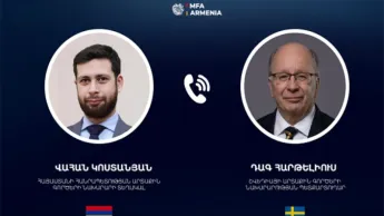 ՀՀ ԱԳ փոխնախարարը հեռախոսազրոյց մը ունեցած է Շվեդիայի ԱԳՆ պէտքարտուղարի հետ