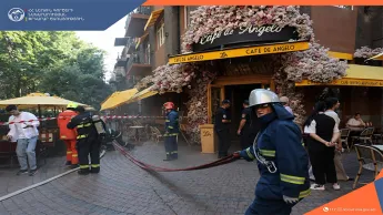 Fire on Pushkin Street in Yerevan: The spread of the fire has been prevented.