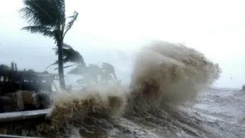 Twelve people have been injured due to a typhoon in southern Japan.