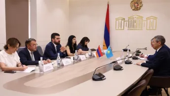 The political dialogue between Armenia and Kazakhstan is at a high level, said Sargis Khandanyan to Ambassador Imangaliyev.