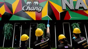 Seventy-two people have been injured in a fire in Bangkok, and dozens of citizens are considered missing.