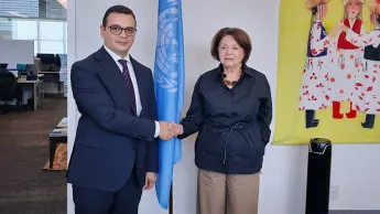 Robert Abisoghomonyan and the Deputy Secretary-General of the UN discussed the preparations for COP17 to be held in Armenia in October.