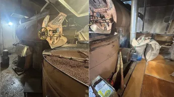 Die Tätigkeit der Kaffeeverarbeitungsanlage wurde eingestellt.
