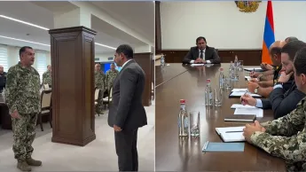 Suren Papikyan a tenu une consultation sur l'organisation future du service dans les forces armées, concernant des questions liées à l'amélioration de la discipline.